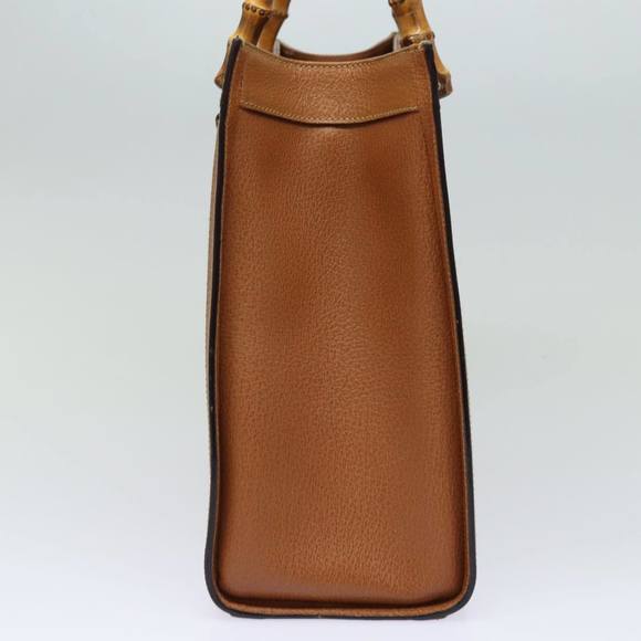 GUCCI Bamboo Hand Bag Leather Brown 002 1186 0260 Auth ep4831 - Picture 5 of 16